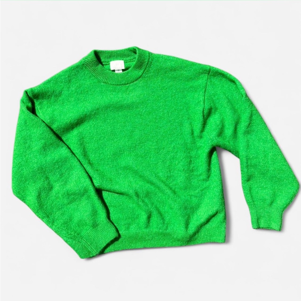 H&M Bright Green Crewneck Sweater